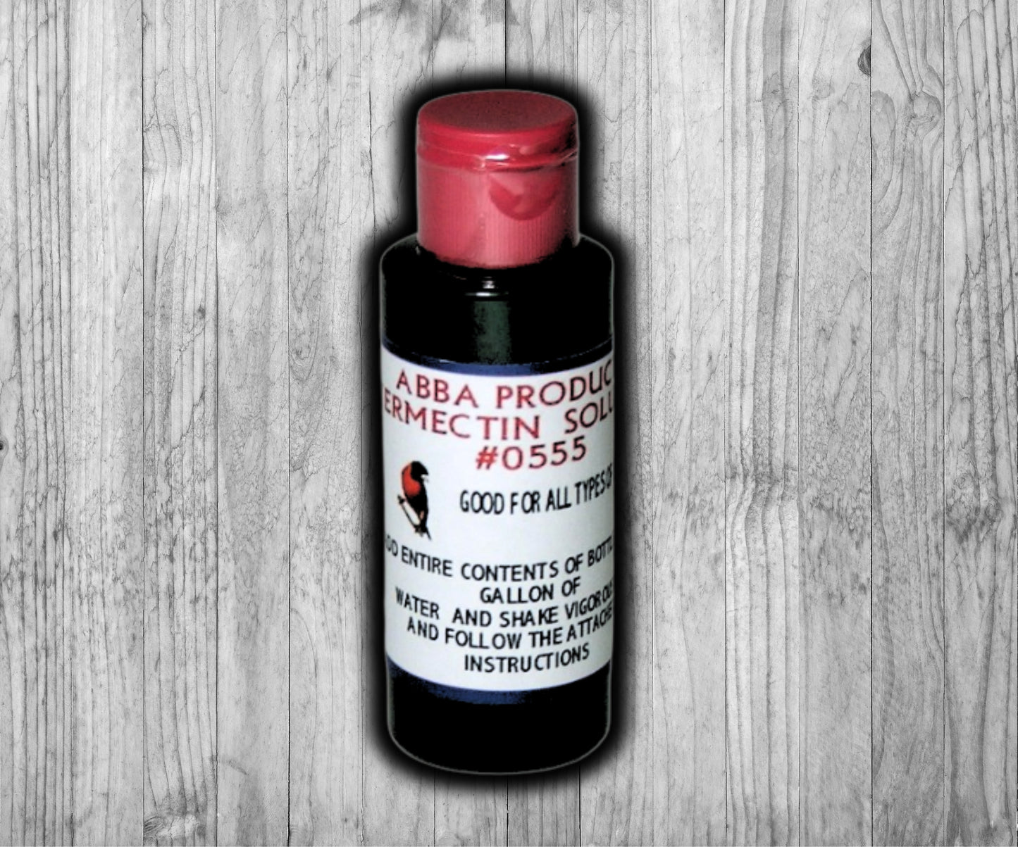 Abba Ivermectin Solution 55 mL bottle – Air Sac Mite and parasite treatment for canaries and finches