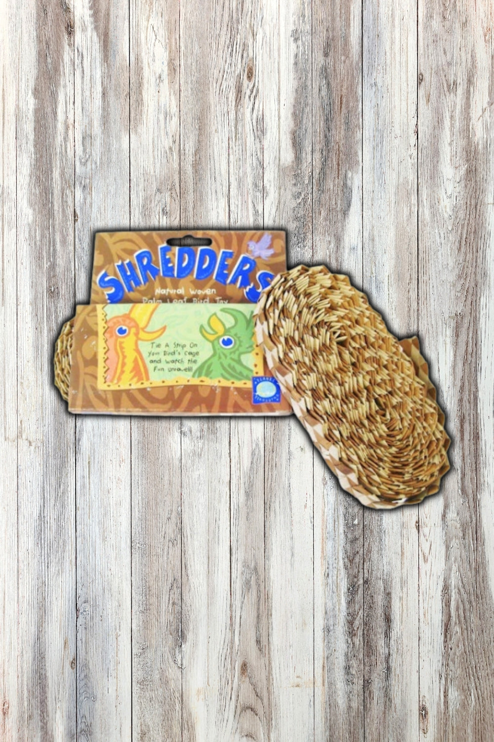 Planet Pleasures Shredders Natural Zig-Zag Bird Toy