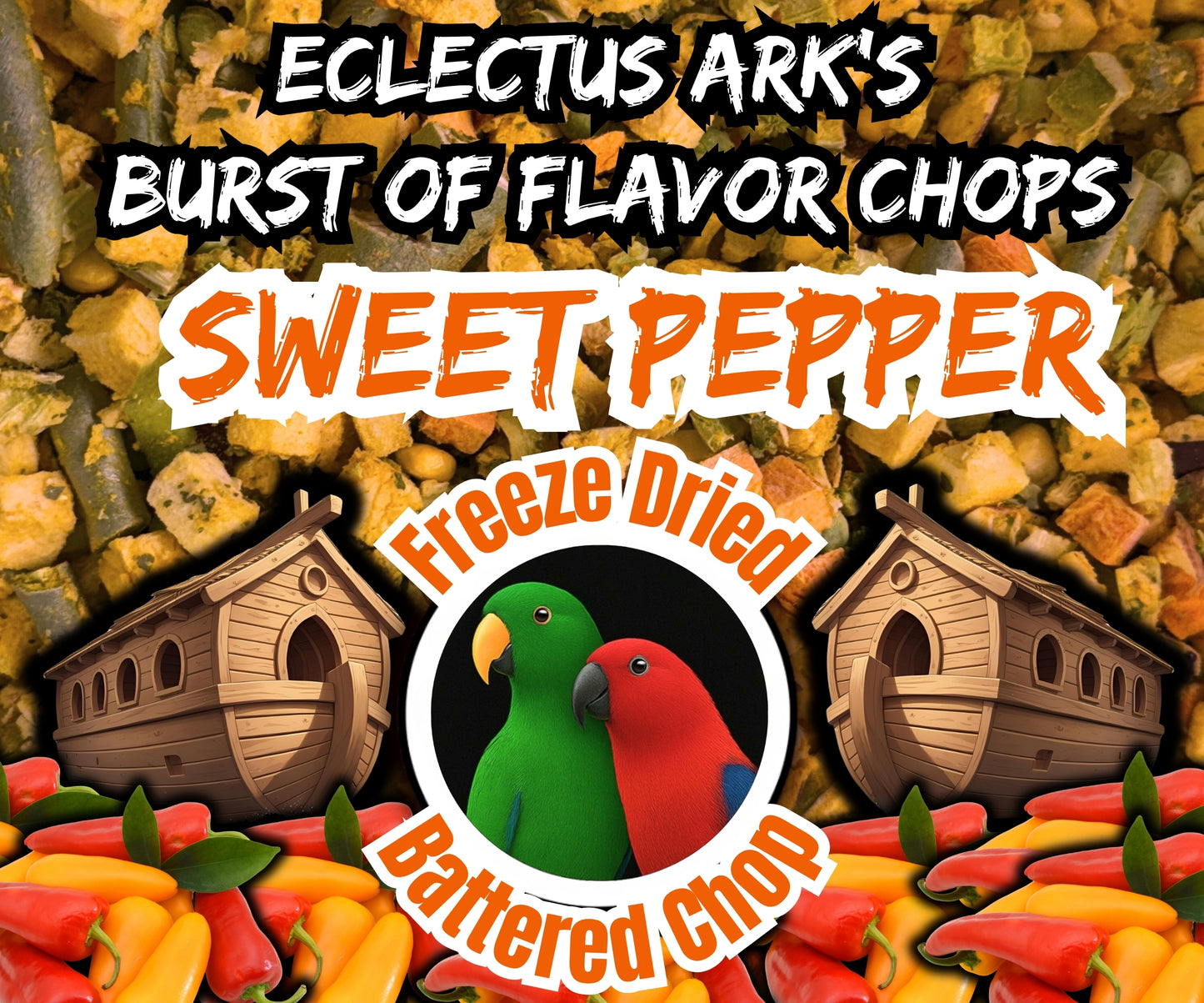 Burst of Flavor Freeze Dried Chop - Sweet Peppers