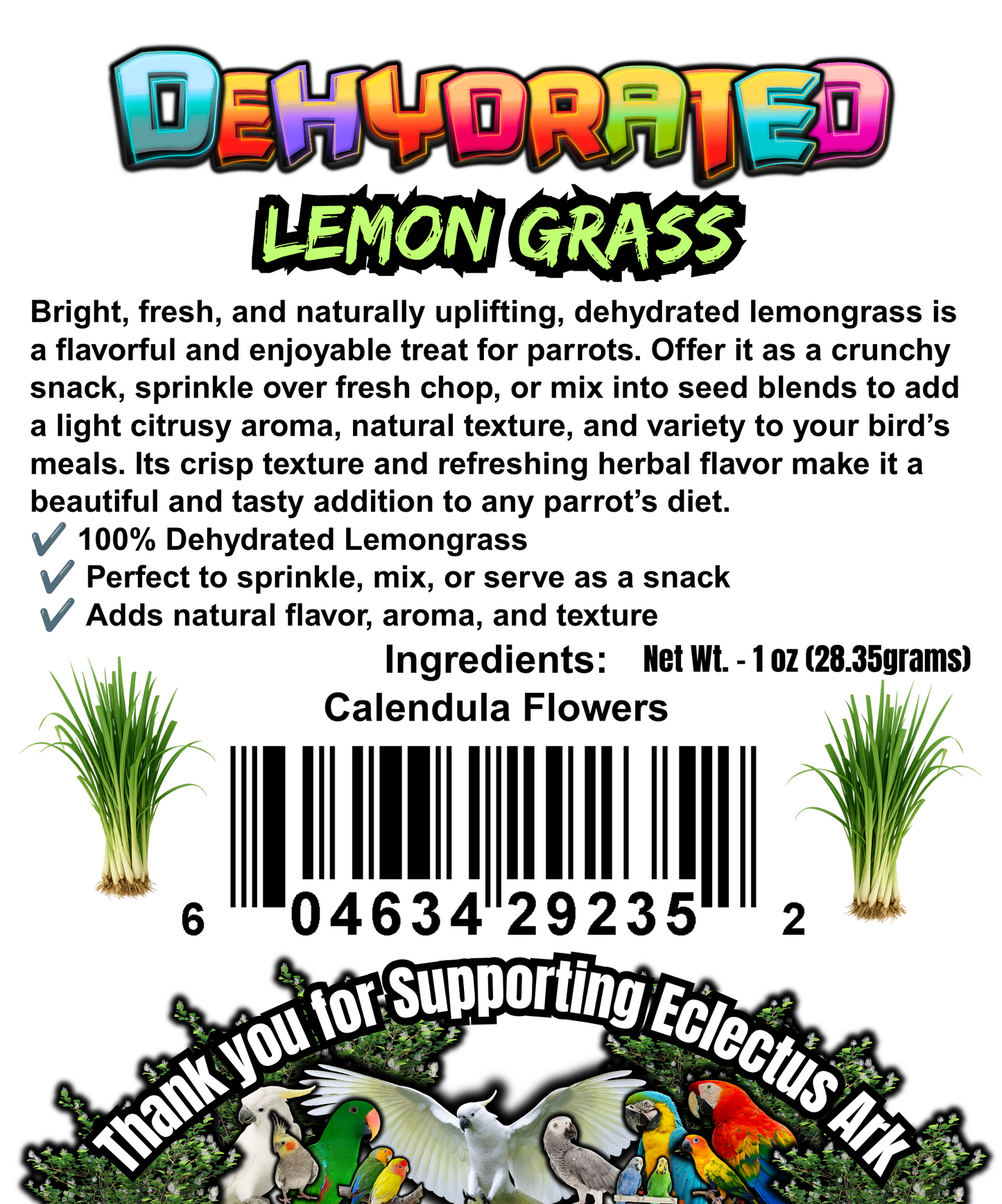 Dried Lemongrass
