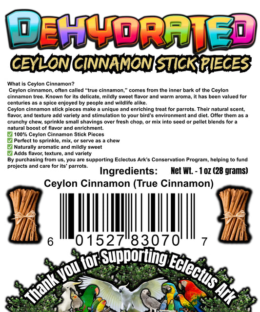 Dehydrated Celyon Cinnamon Stick Pieces