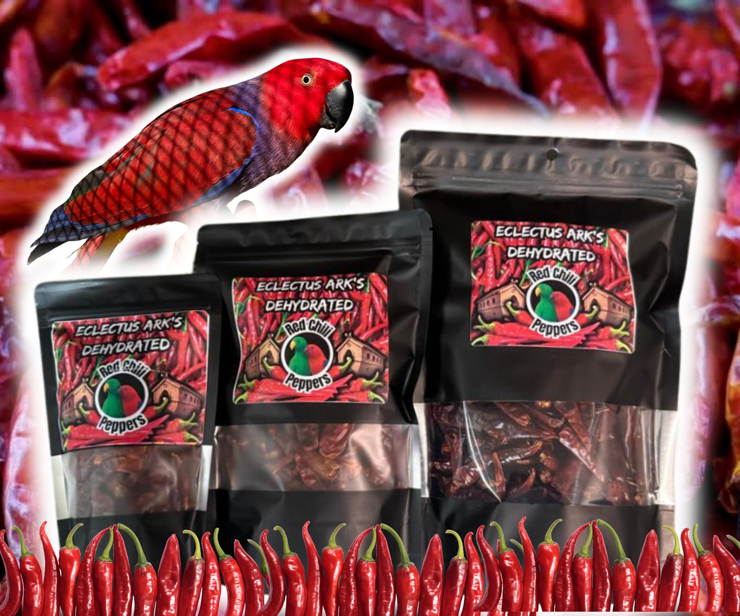 Dehydrated Spicy Chili Peppers
