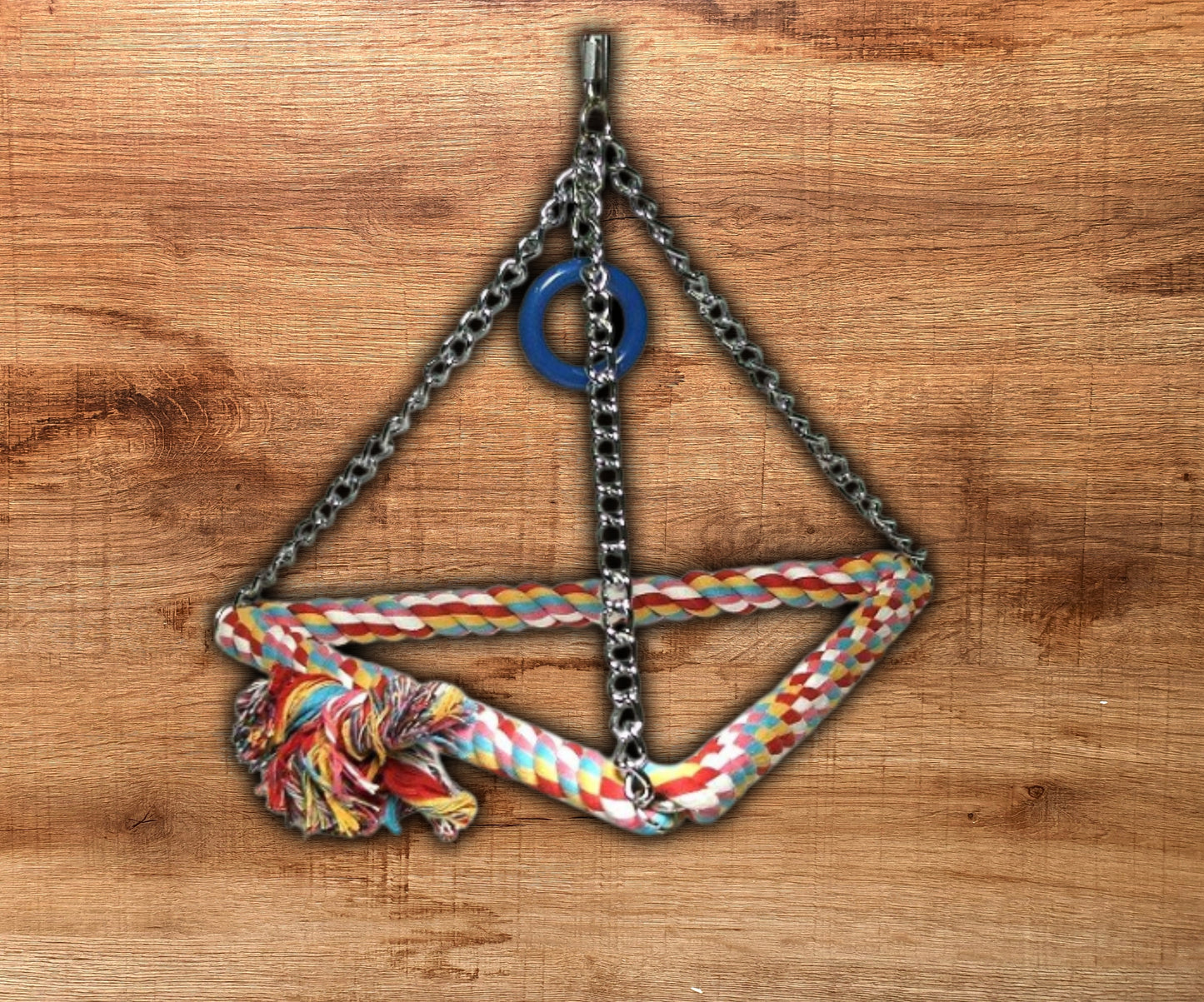 Paradise Tri-Chain Pyramid Rope Bird Swing