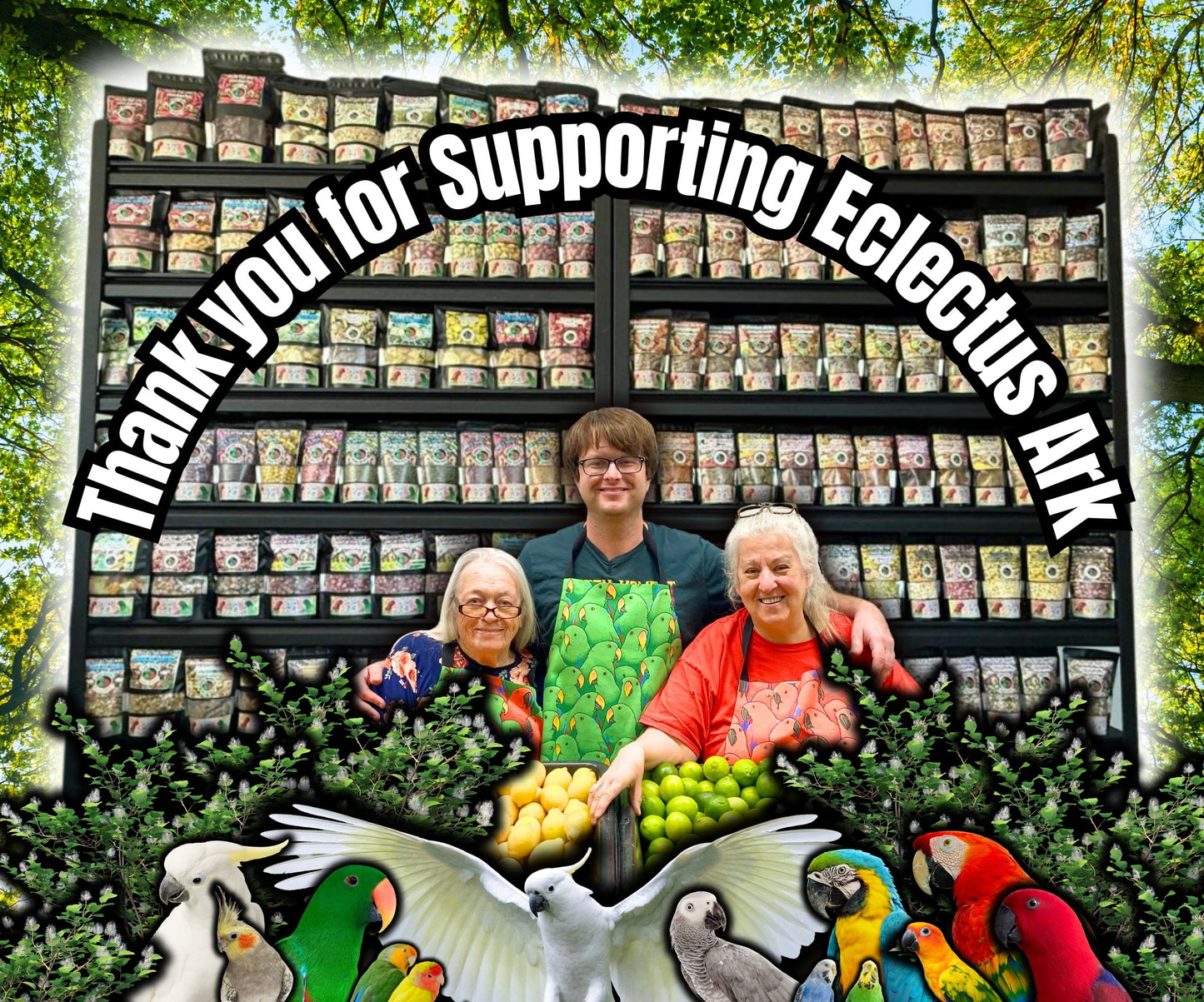 Eclectus Ark's Seasoning Cabinet - Elderberry & Coconut