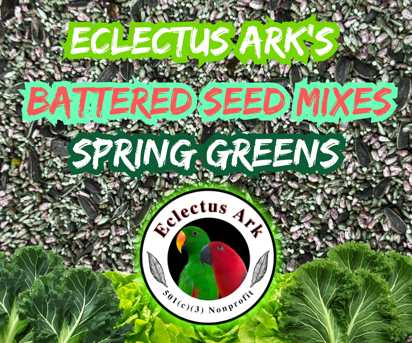 Dehydrated Spring Greens Battered Seed Mix