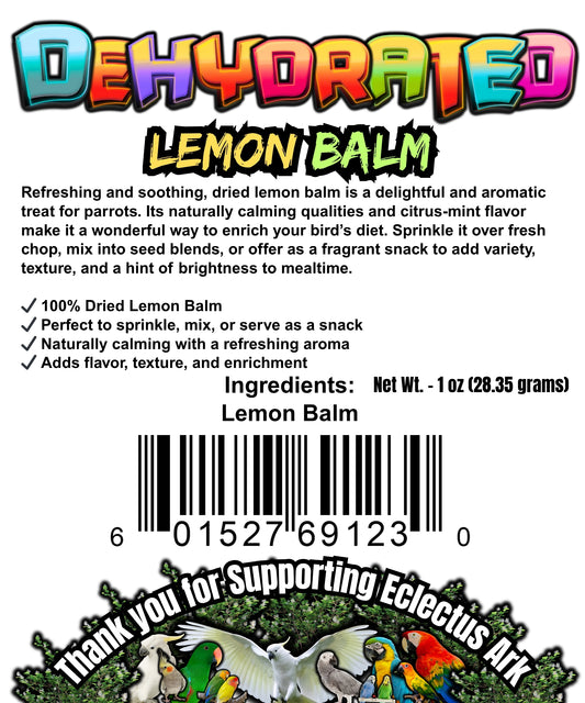 Dehydrated Lemon Balm