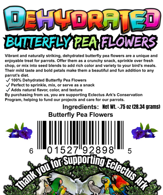 Dehydrated Butterfly Pea Flowers