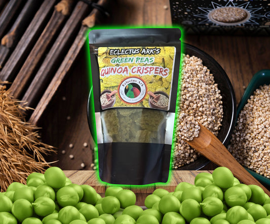 Dehydrated Quinoa Crispers - Green Peas