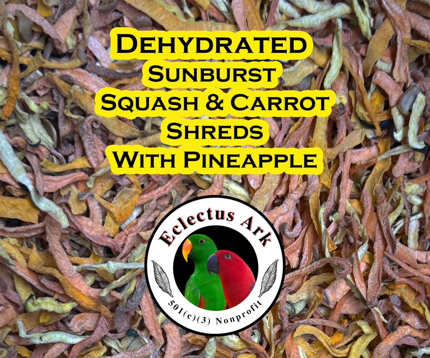Dehydrated Sunburst Squash & Carrots Shreds - Pineapple Battered