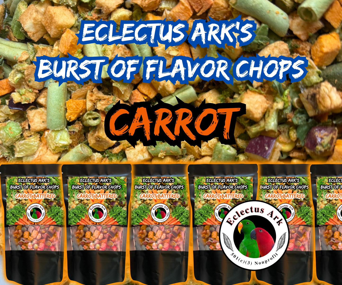 Burst of Flavor Freeze Dried Chop - Carrot