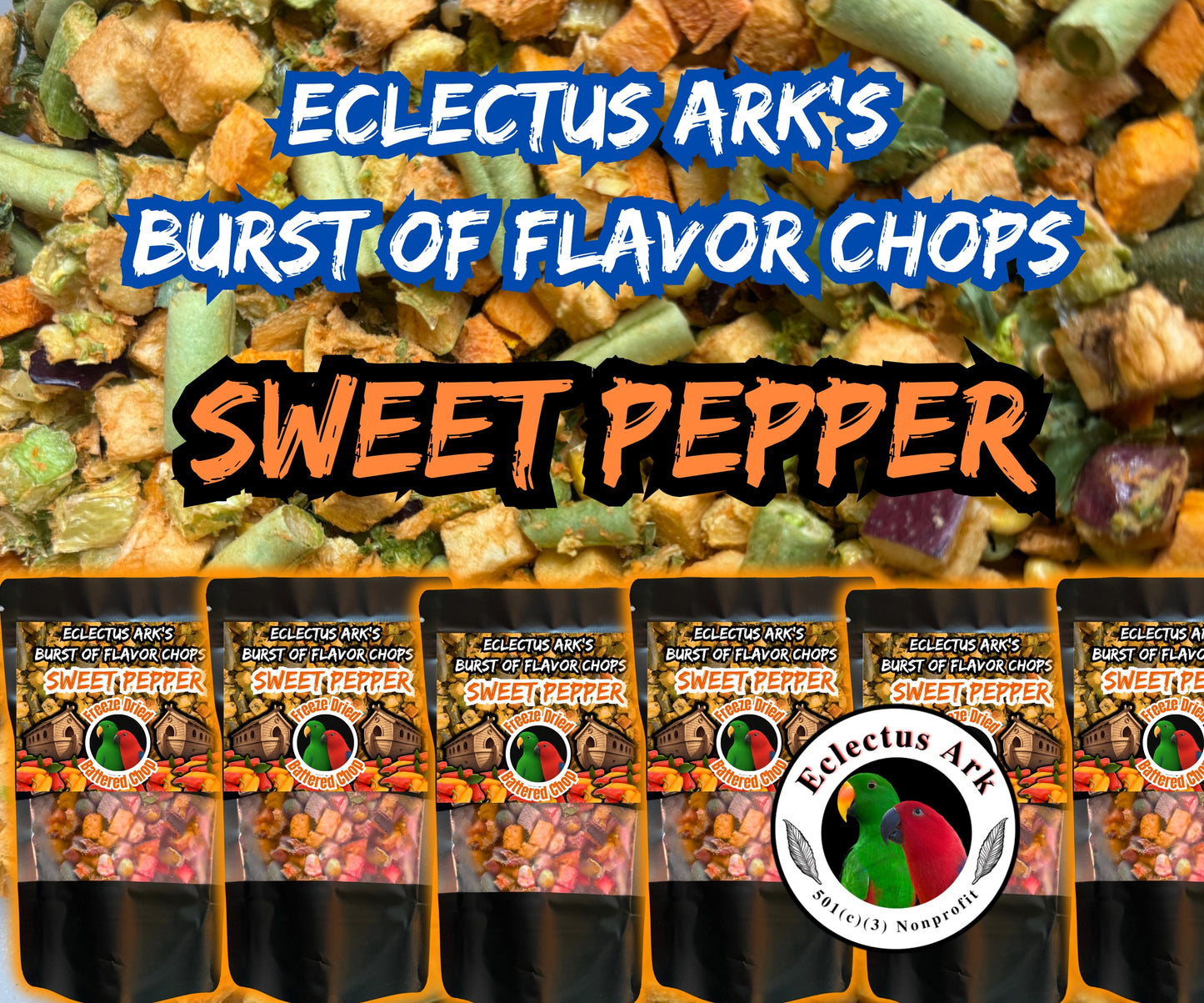 Burst of Flavor Freeze Dried Chop - Sweet Peppers