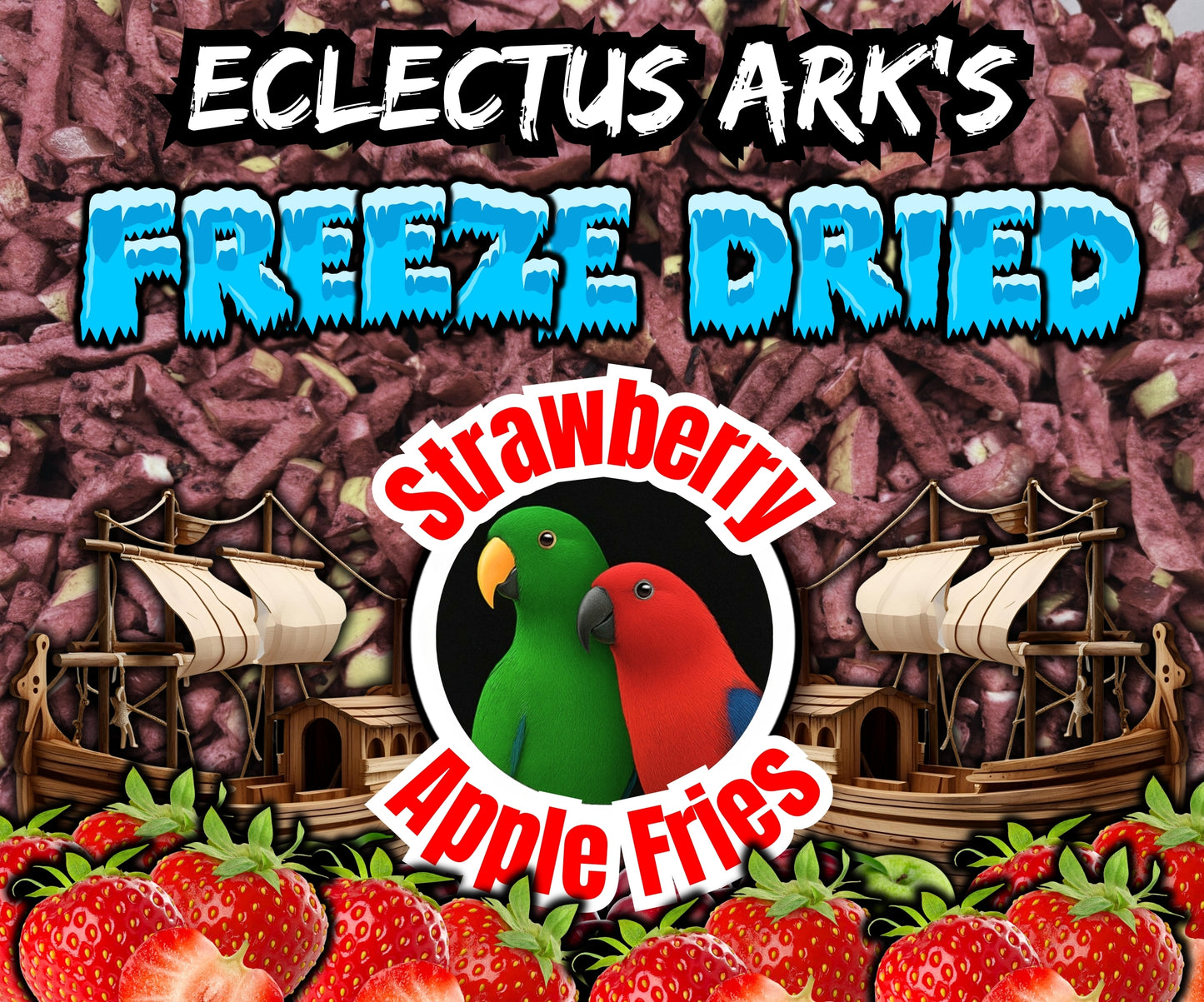 Freeze Dried Strawberry Apple Fries