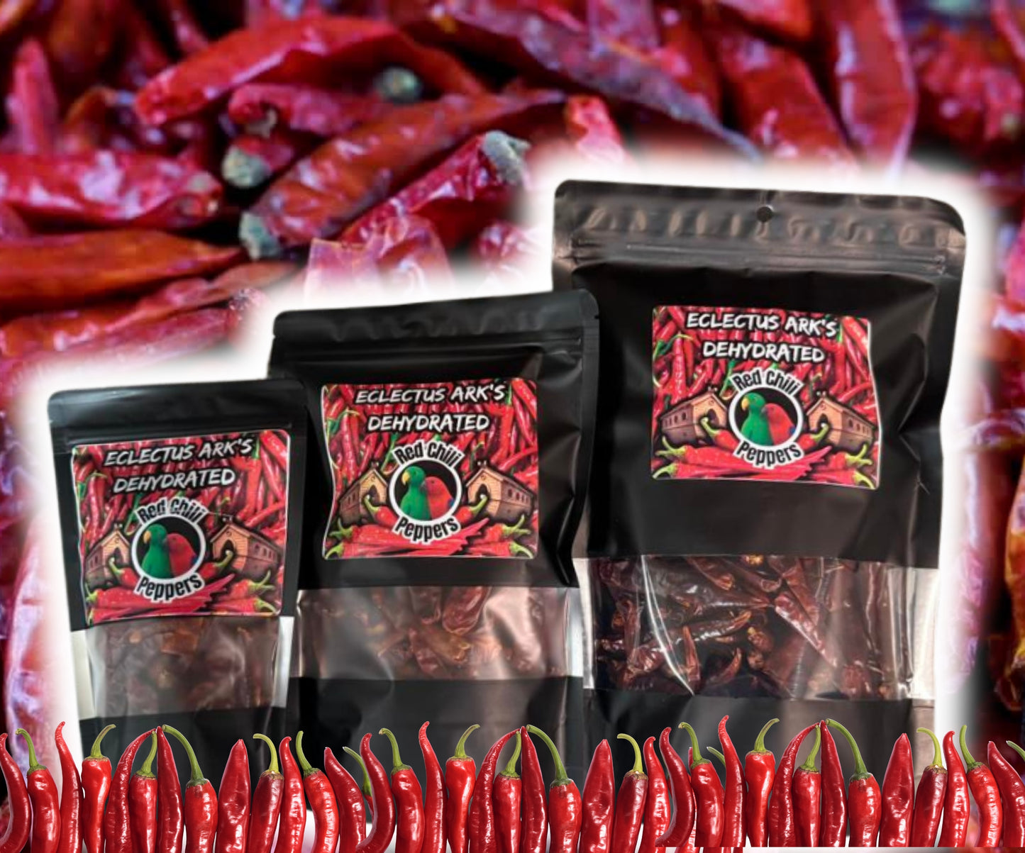 Dehydrated Spicy Chili Peppers