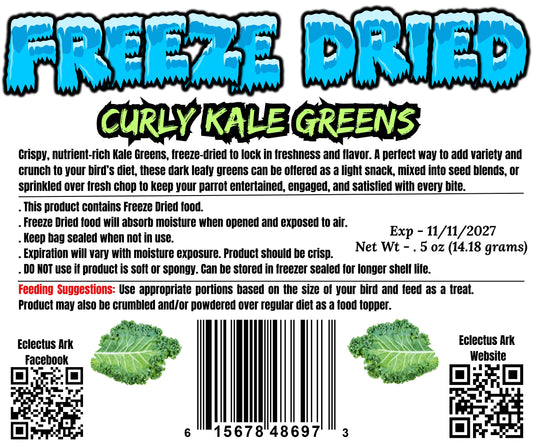 Freeze Dried Greens - Curly Kale