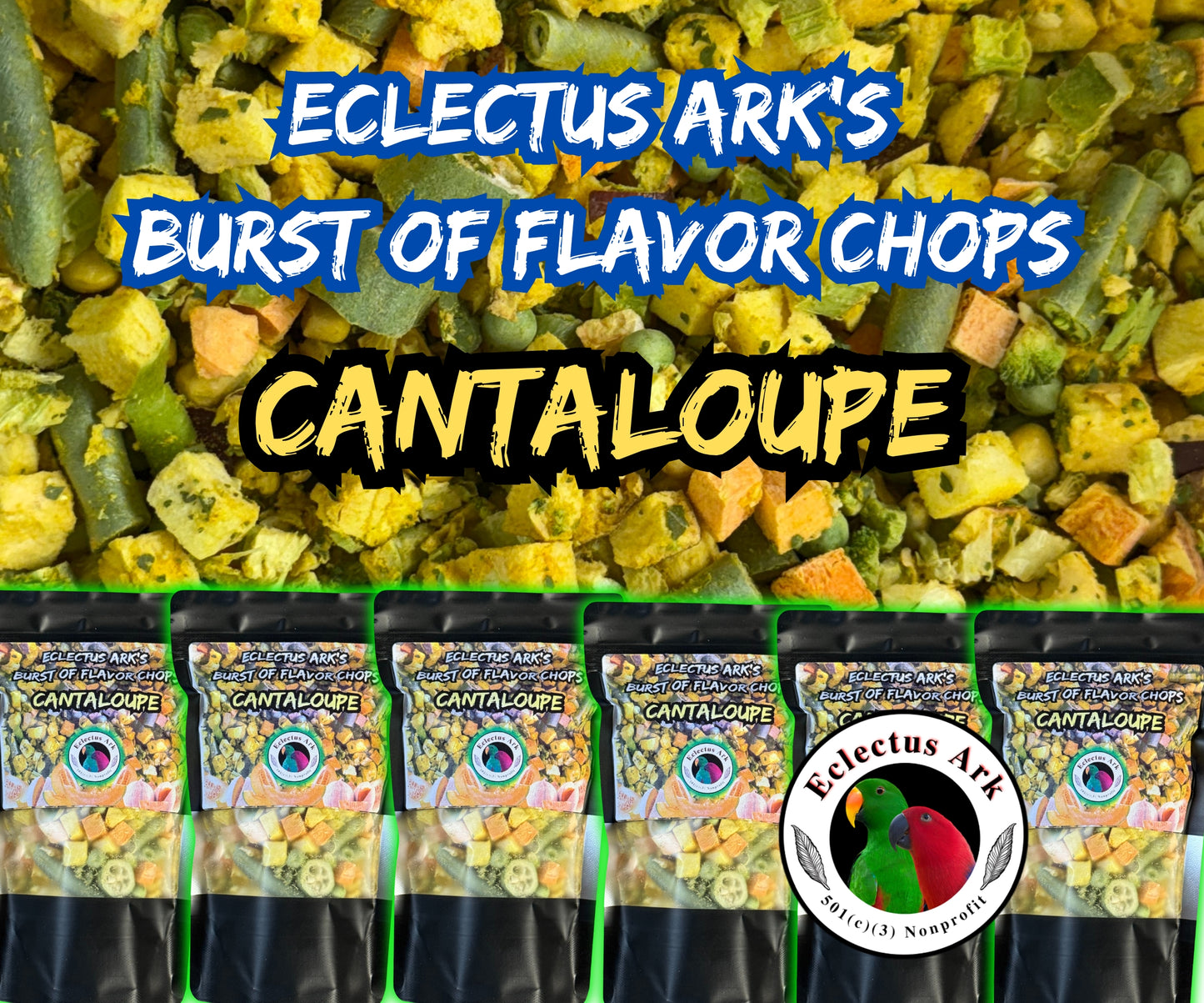 Burst of Flavor Freeze Dried Chop - Cantaloupe Battered