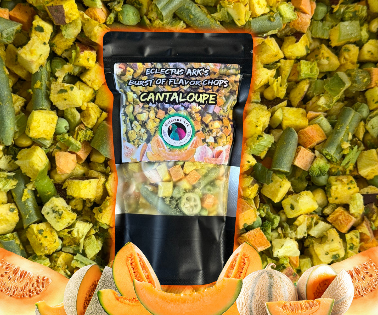 Burst of Flavor Freeze Dried Chop - Cantaloupe Battered