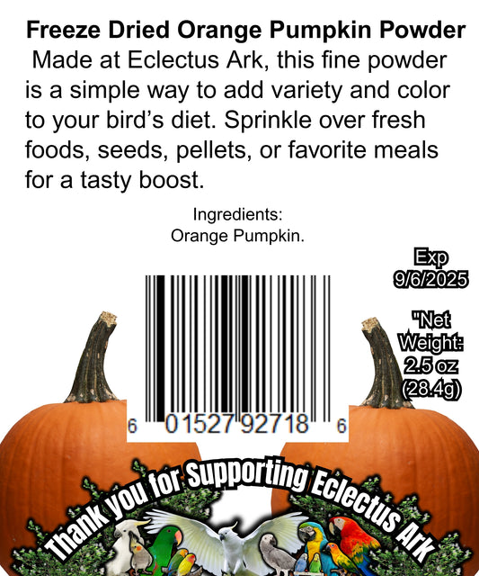 Freeze Dried Orange Pumpkin Powder