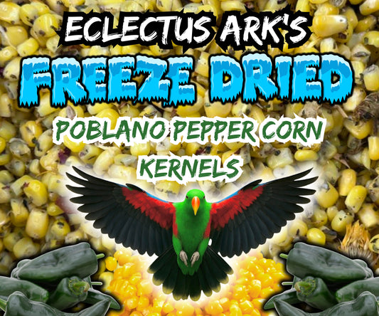 Freeze Dried Pobalano Pepper Battered Sweet Corn