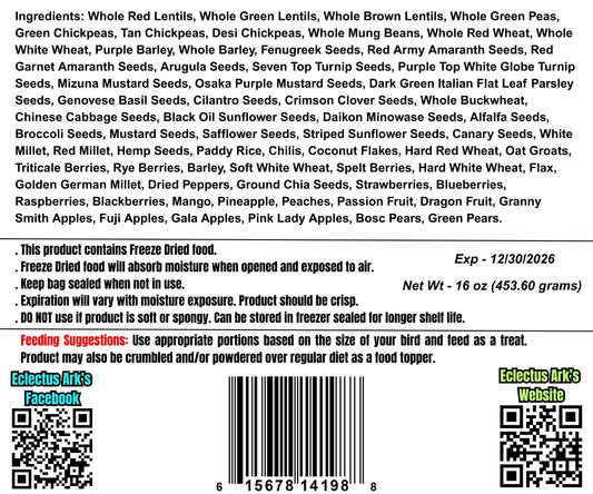 Freeze Dried Berry & Fruit Seed Mix