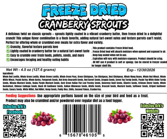 Freeze Dried Sprouts - Cranberry Battered