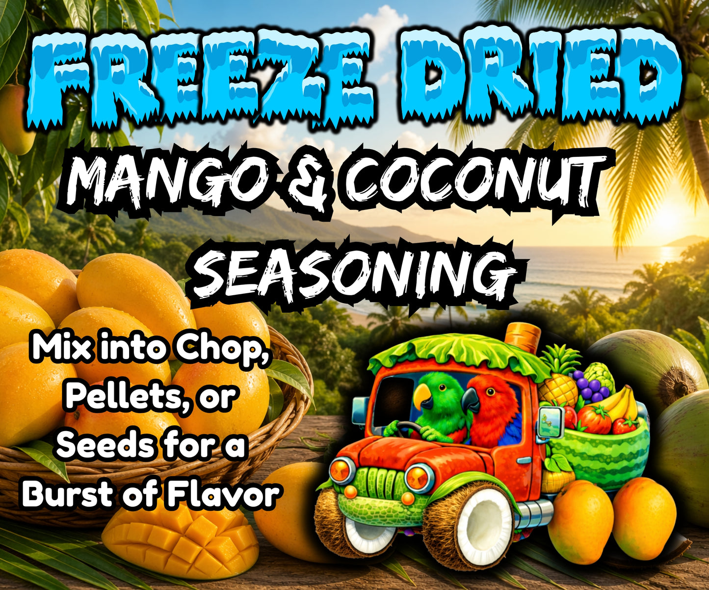 Freeze Dried Mango & Coconut Seasoning