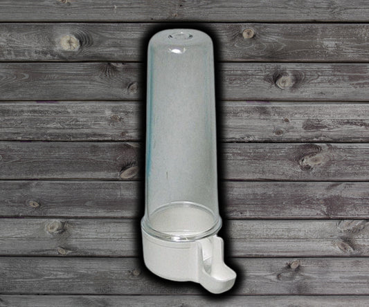 S.T.A Plastic Tube Bird Waterer 3 Oz Clear w/Short Lip