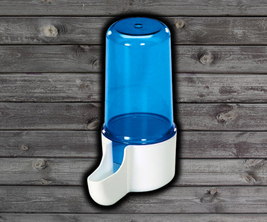2-GR Plastic Tube Bird Waterer 80 cc Blue