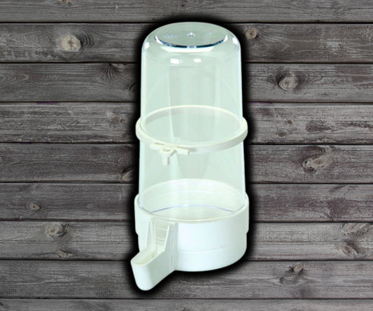 2-GR Plastic Tube Bird Waterer 400 cc Clear