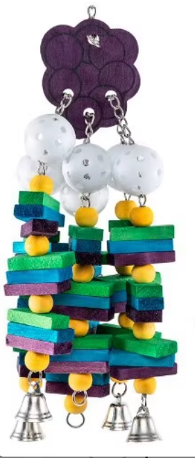 Purple Grapes Bird Toy