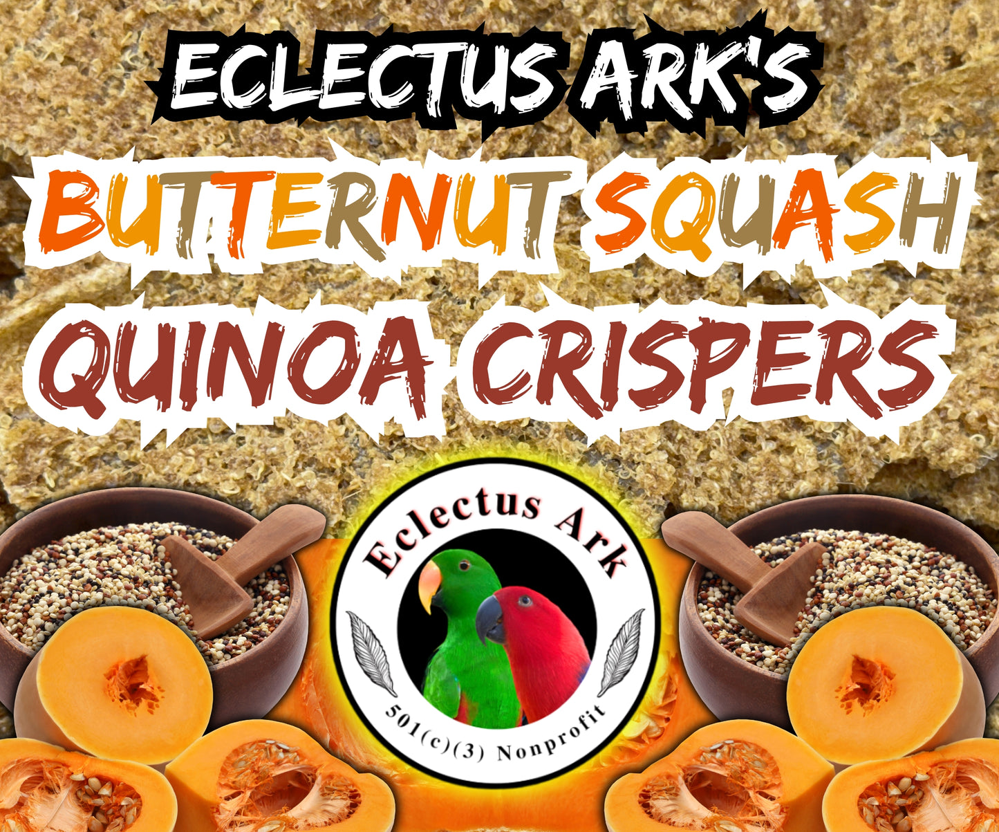 Dehydrated Quinoa Crispers - Butternut Squash