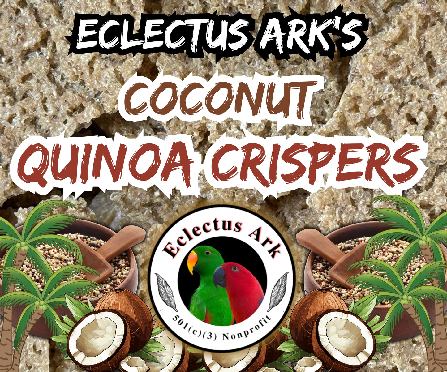Dehydrated Quinoa Crispers - Coconut