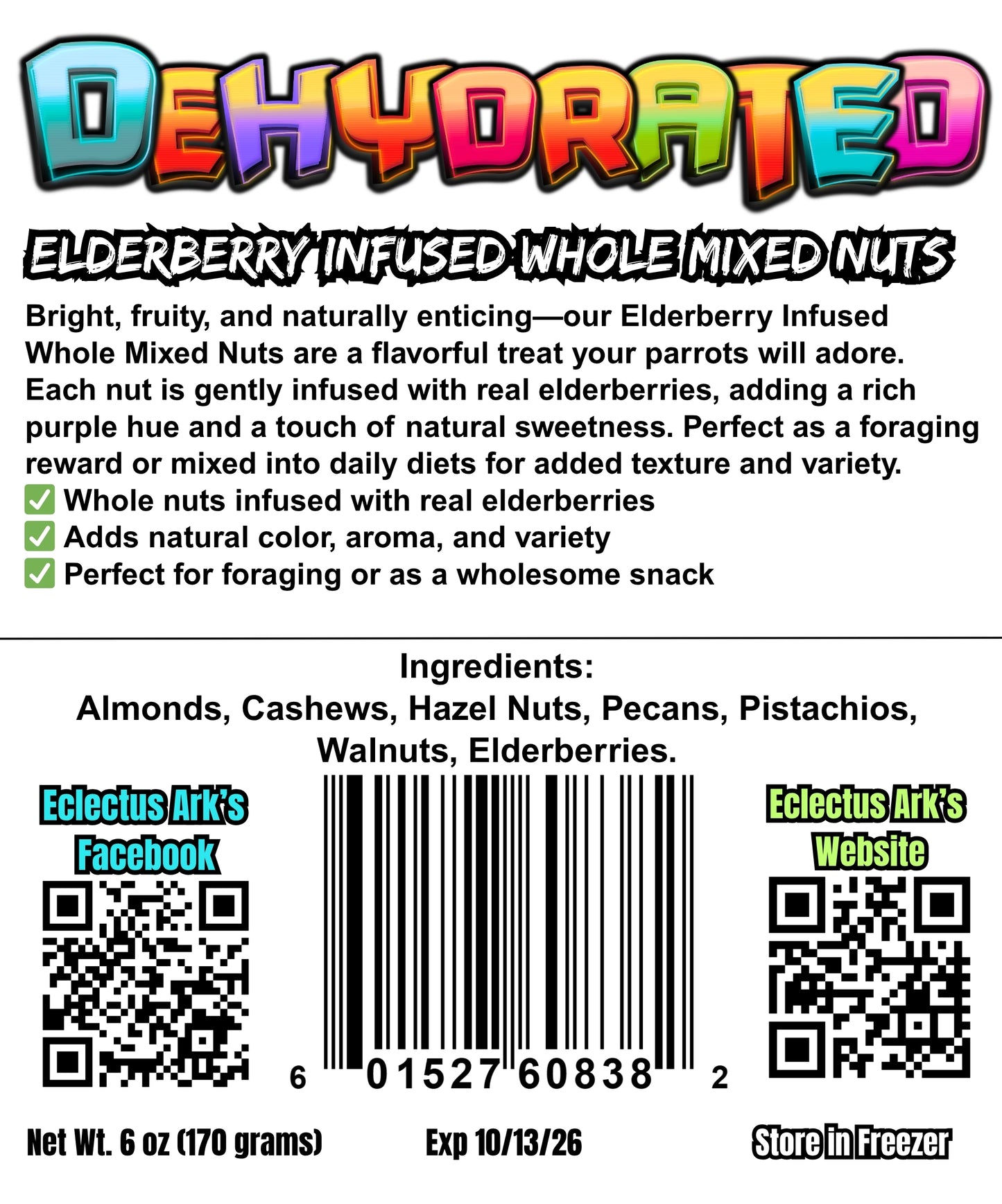 Elderberry Infused Whole Mixed Nuts