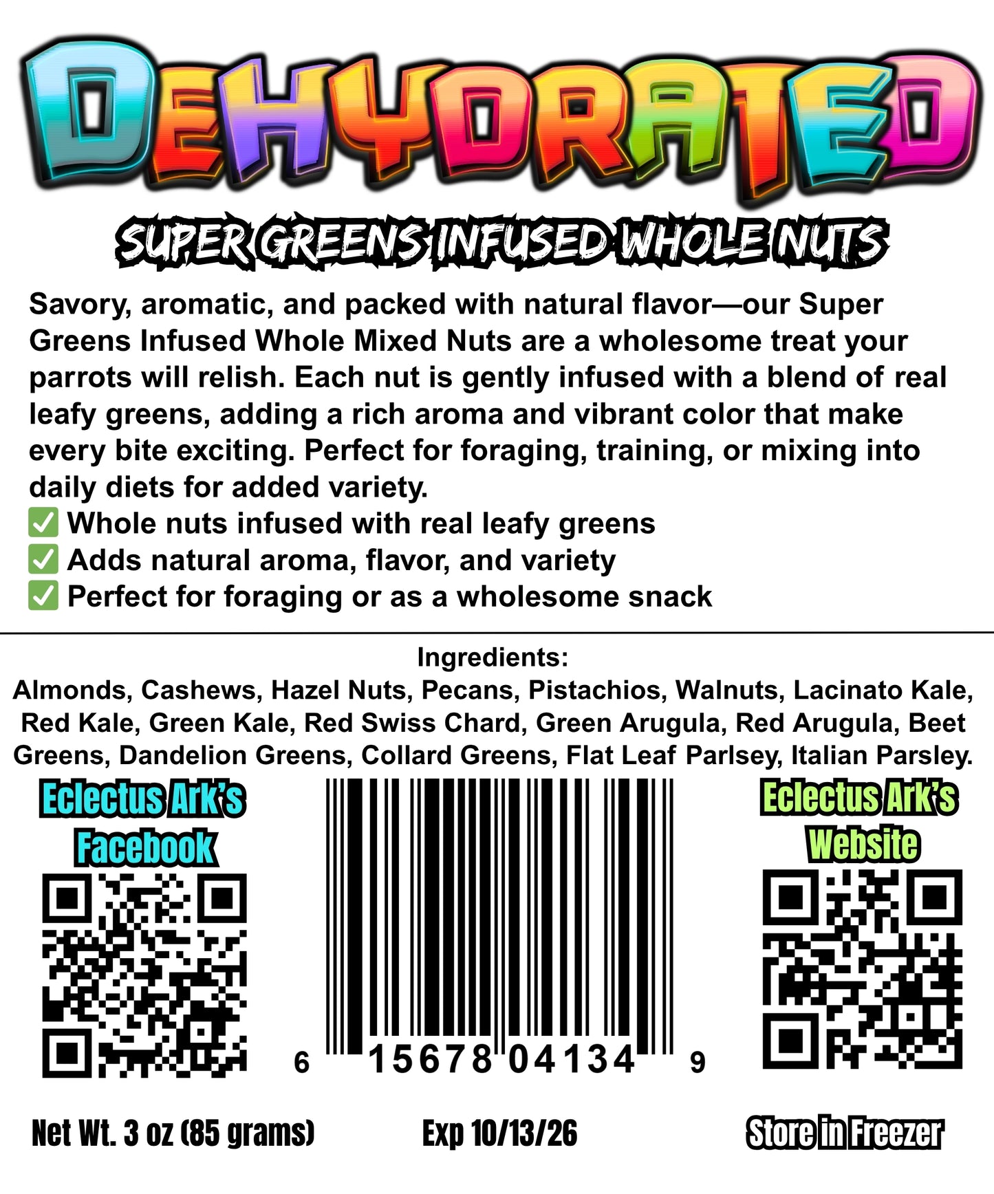 Super Greens Infused Whole Mixed Nuts