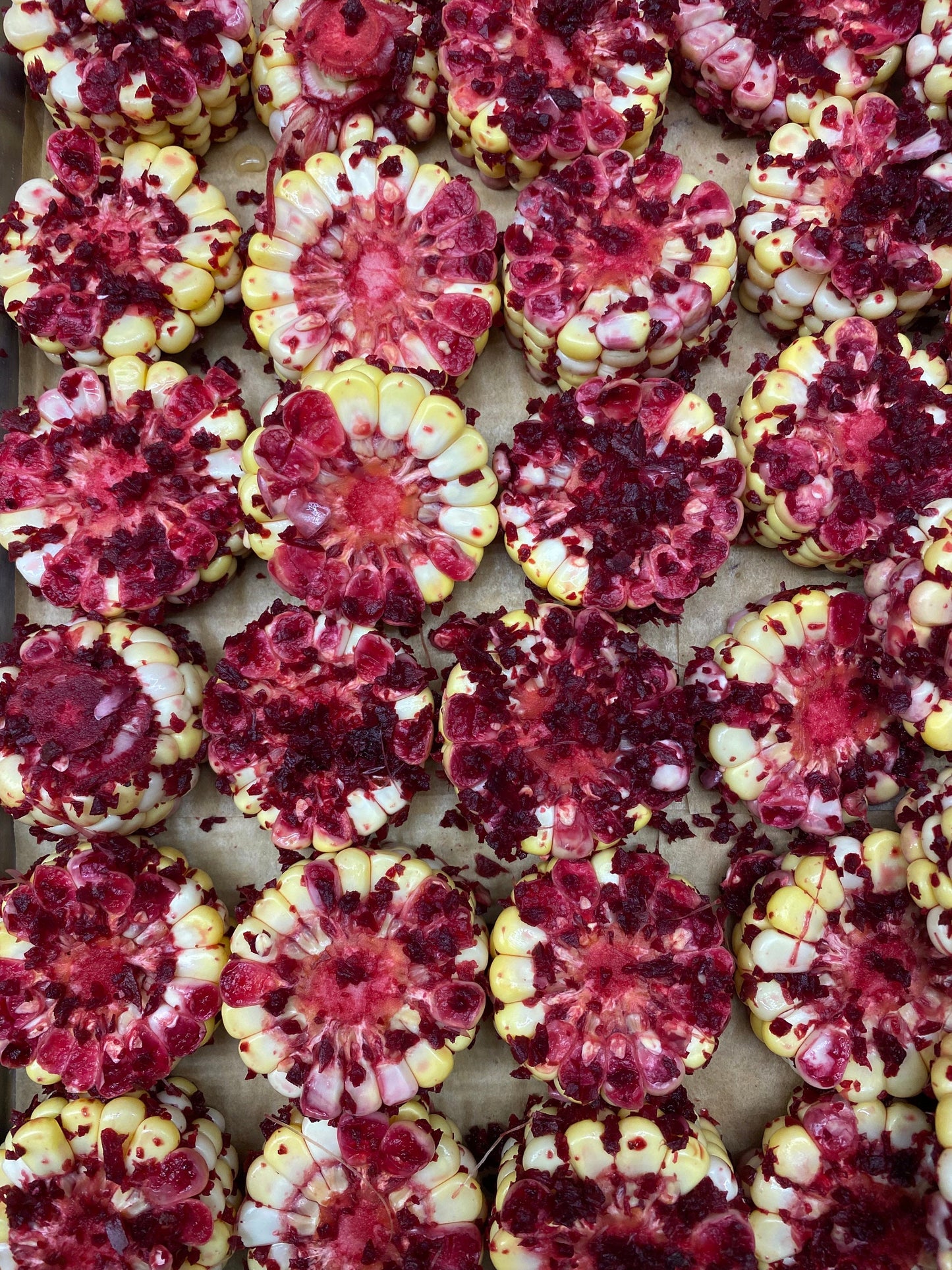 Freeze Dried- Beet Flavored Corn Wheels