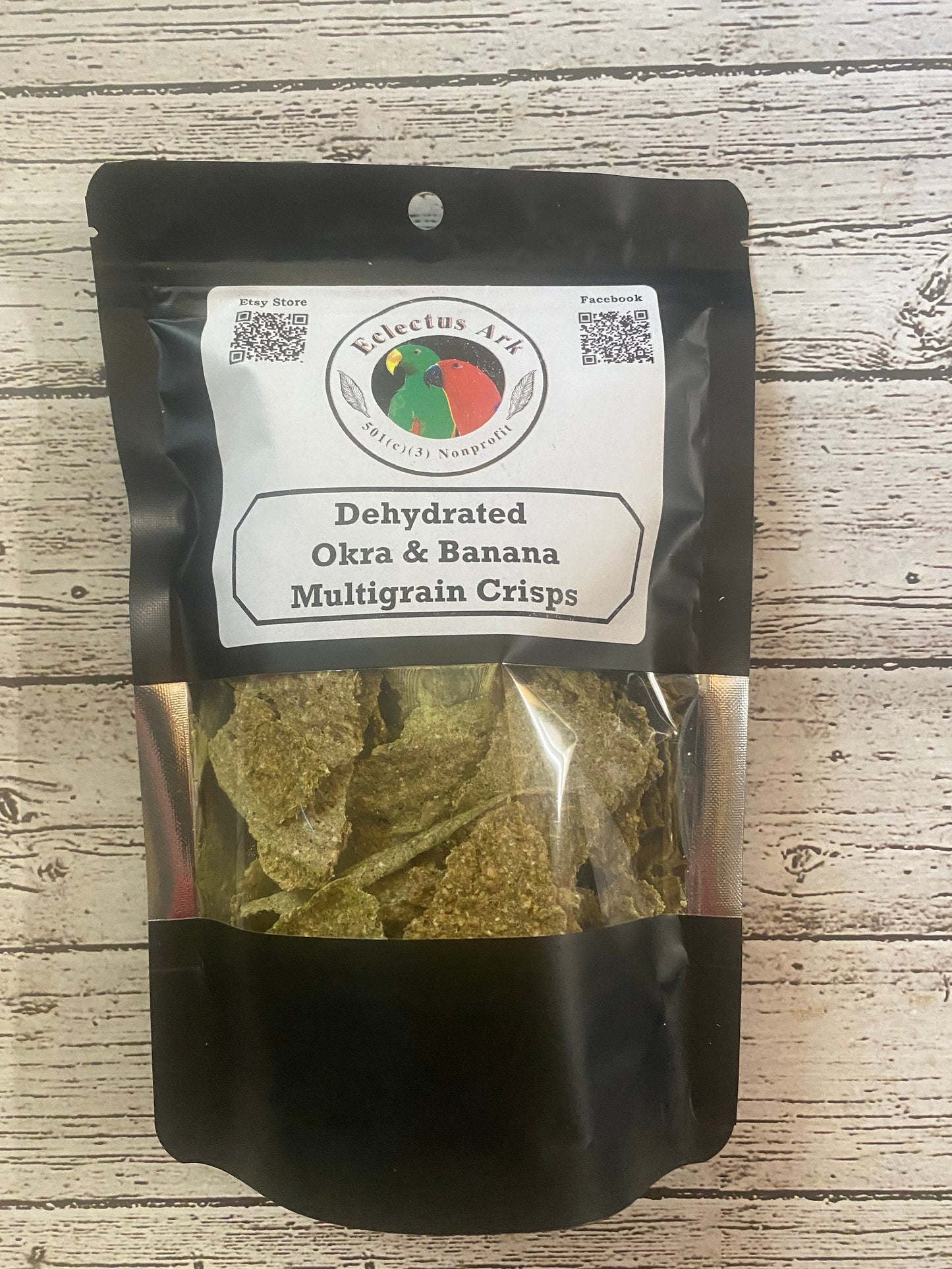 Dehydrated Okra & Banana Multigrain Crisps 3.5 oz