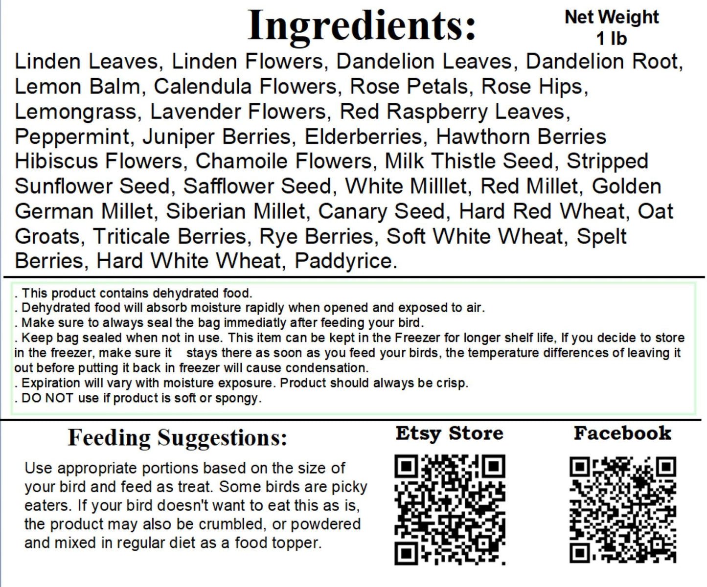 Flower & Herb Seed Mix 1 lb