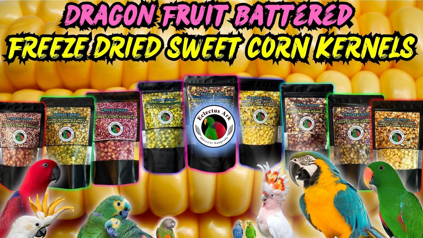 Freeze Dried Dragon Fruit Battered Sweet Corn
