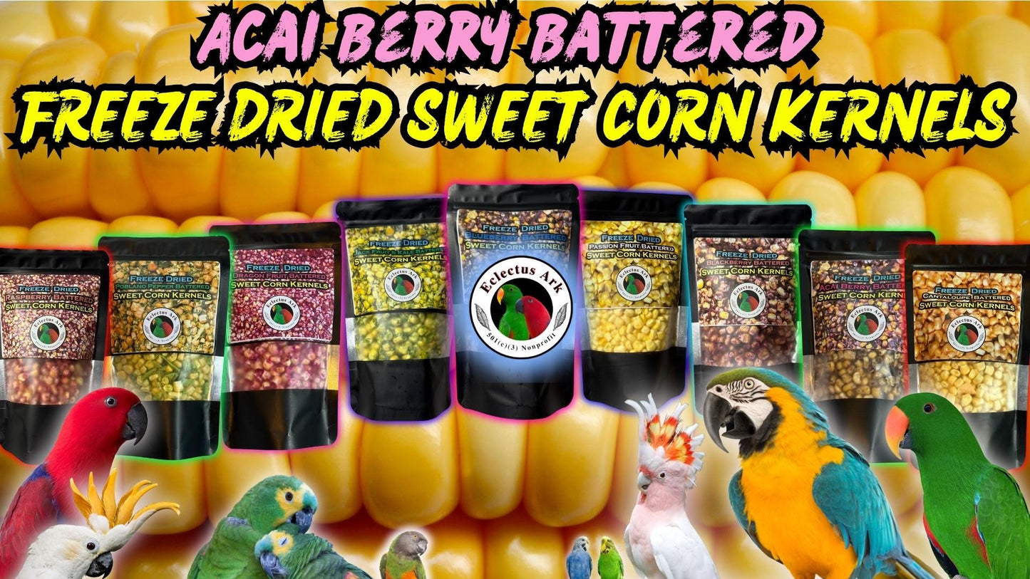 Freeze Dried Acai Berry Battered Sweet Corn