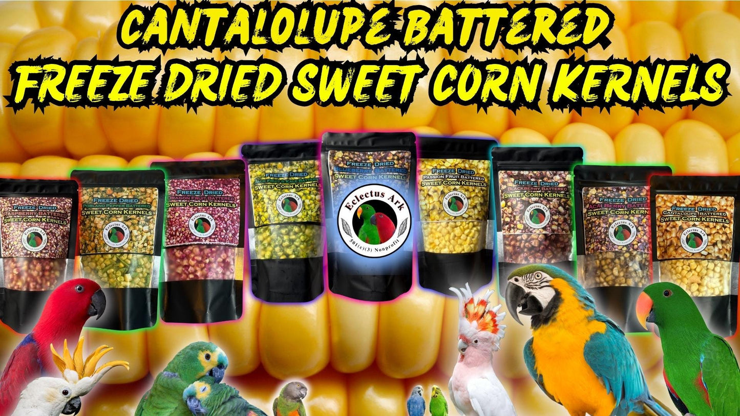 Freeze Dried Cantaloupe Battered Sweet Corn