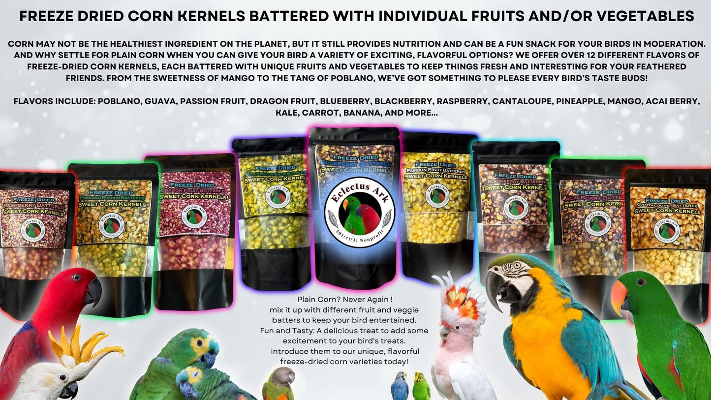 Freeze Dried Dragon Fruit Battered Sweet Corn