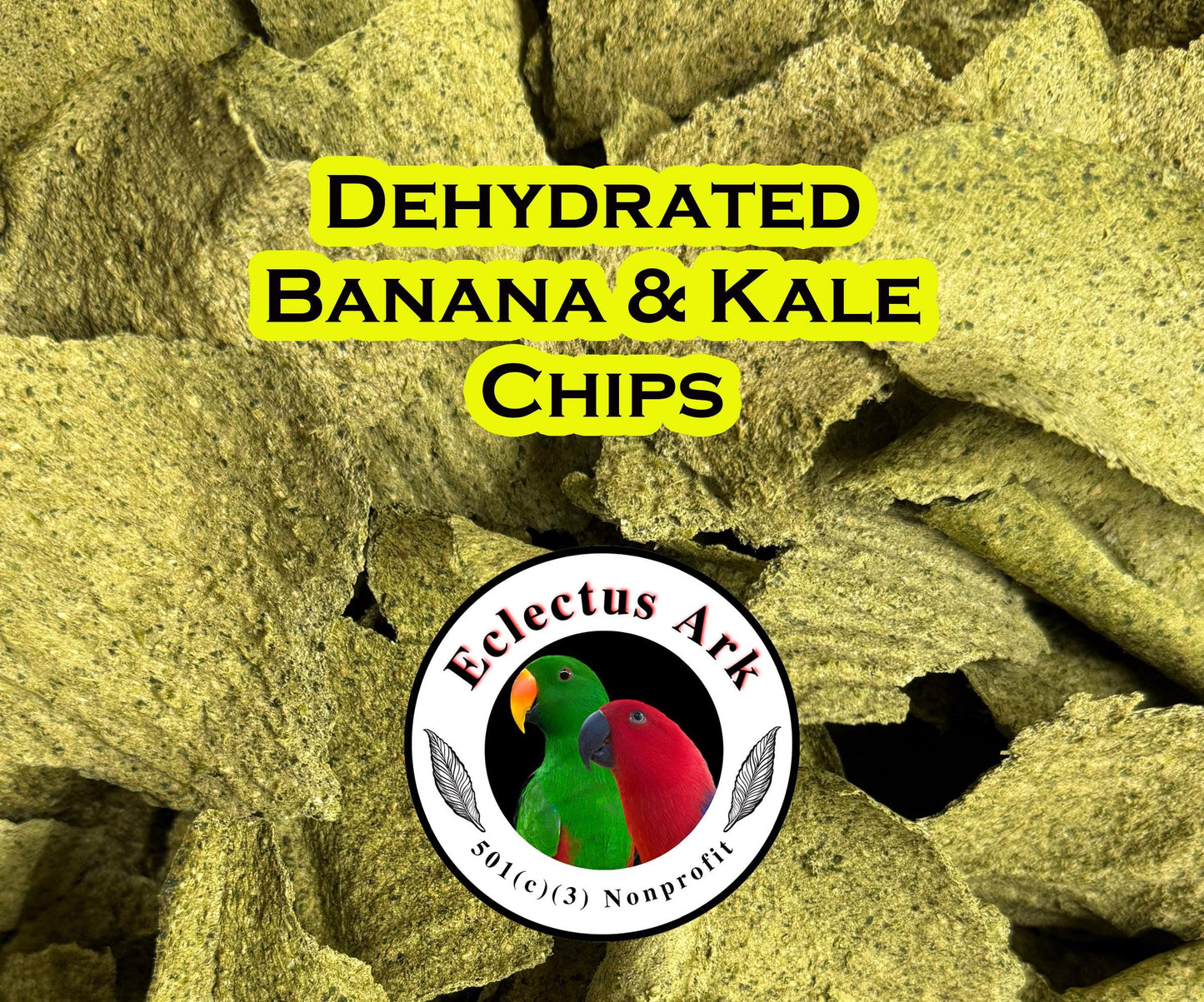 Picture of package label for Dehydrated Banana & Kale Chips