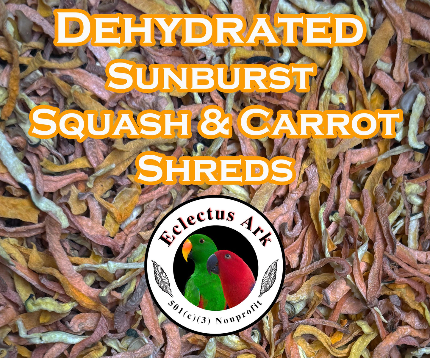 Picture of package label Dehydrated Sunburst Squash & Carrot Shreds