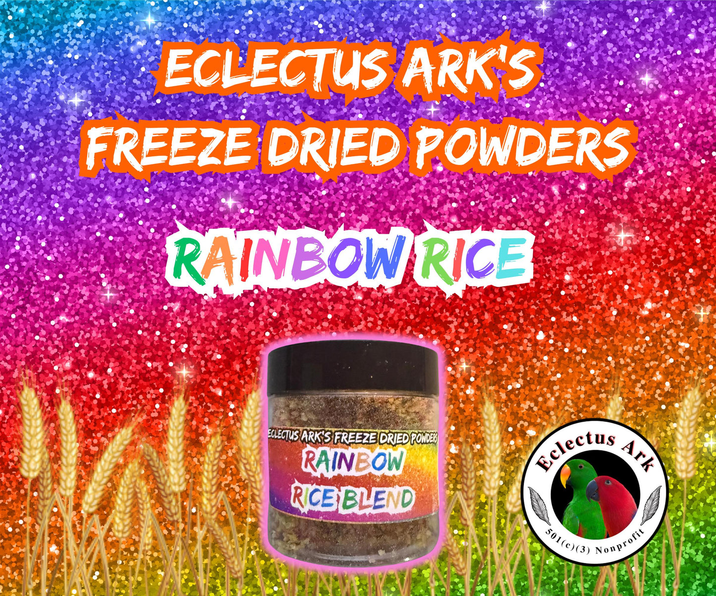 Freeze Dried Blackberry Multigrain Powder 3.5 oz container