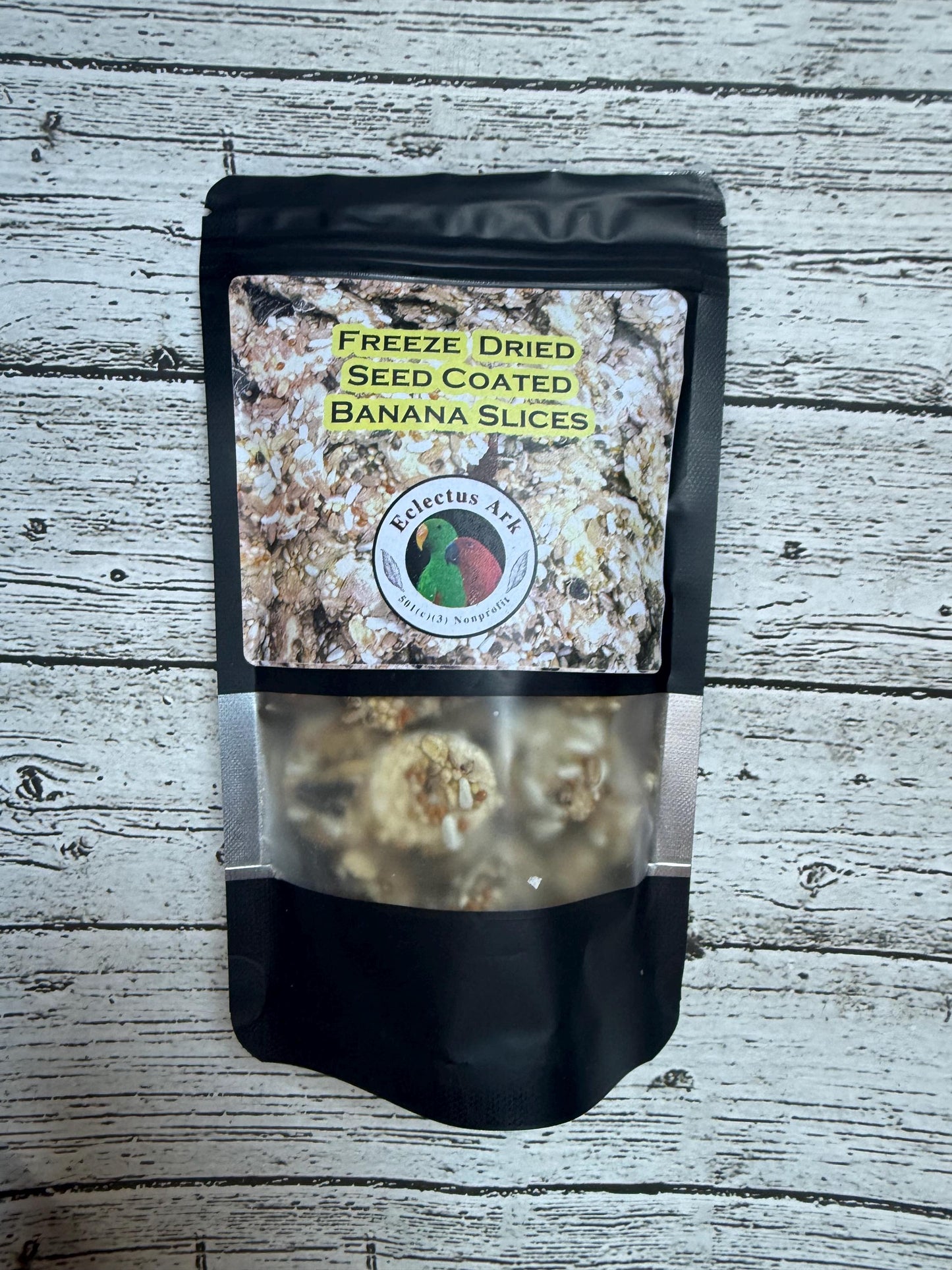 Freeze Dried Seed Coated Banana Slices