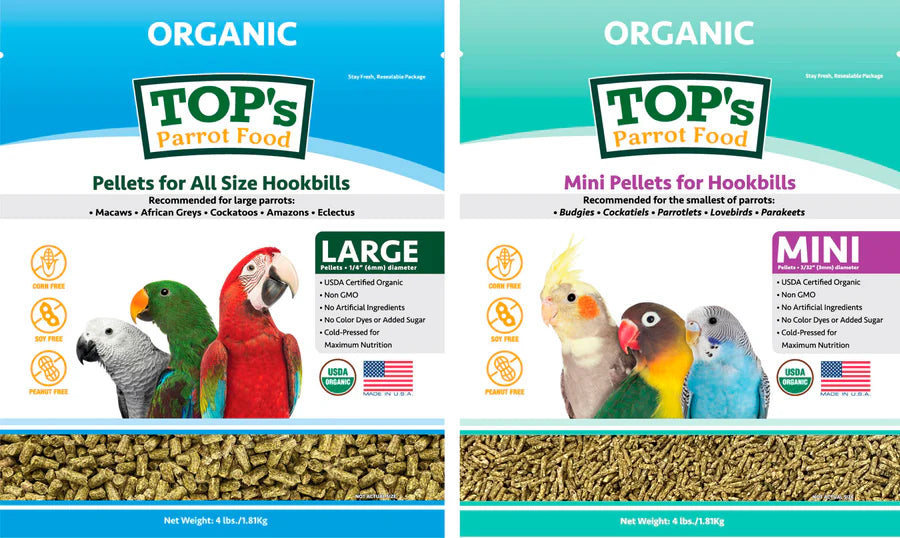 Top's 4 lb. Mini & Large Pellet Two-Pack (includes shipping)