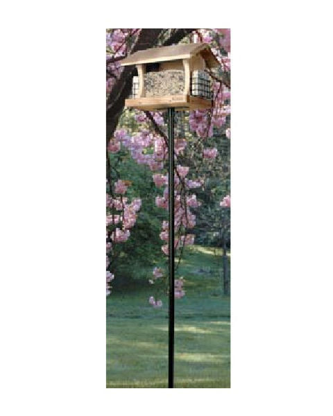 Audubon 3-piece pole kit including ground socket, mounting bracket, and pole for securely mounting bird feeders up to 30 pounds.