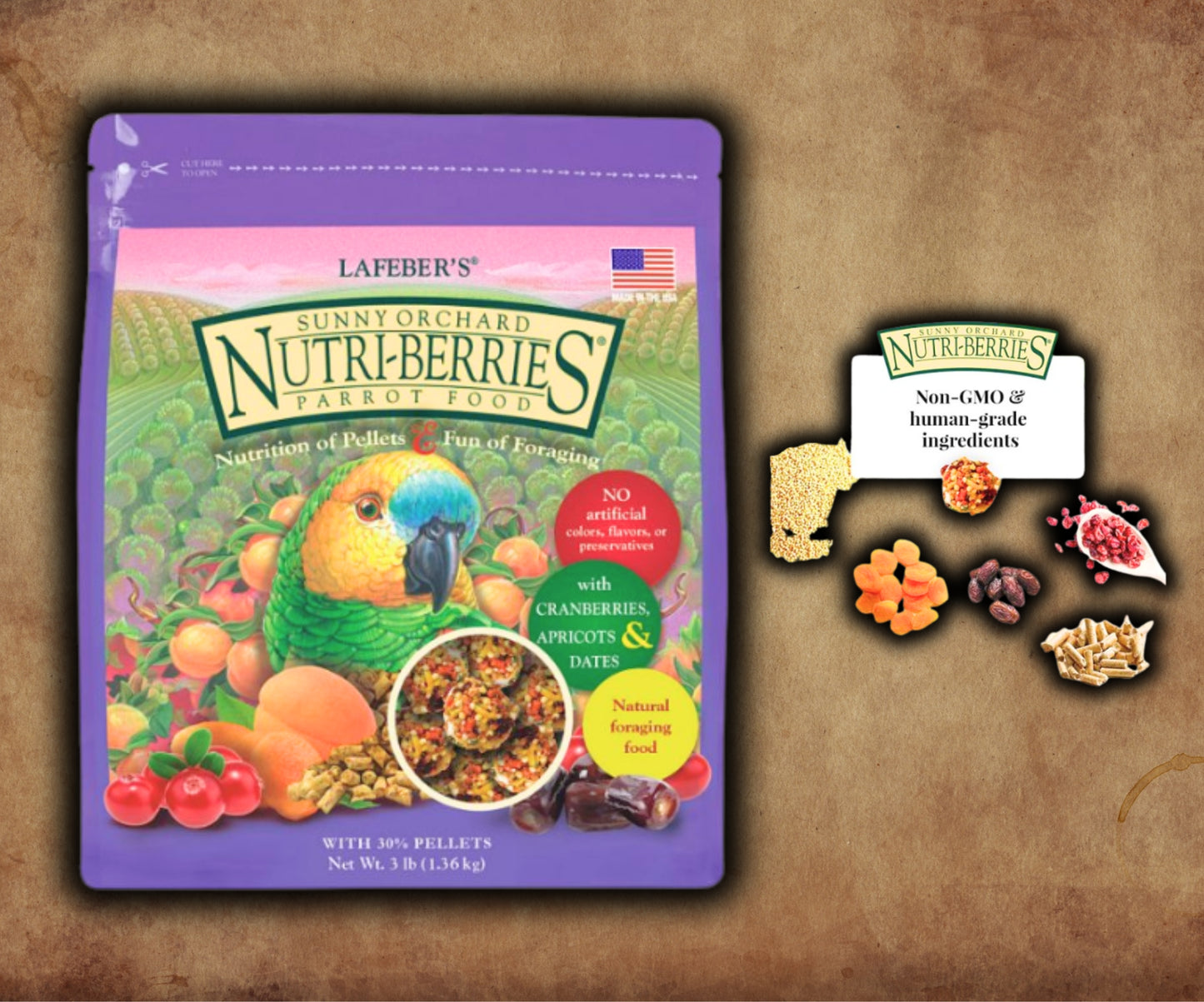 Lafeber Sunny Orchard Nutri-Berries Parrot Food