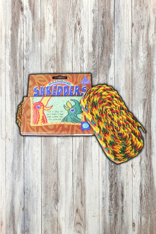 Planet Pleasures Shredders Rainbow Zig-Zag Bird Toy