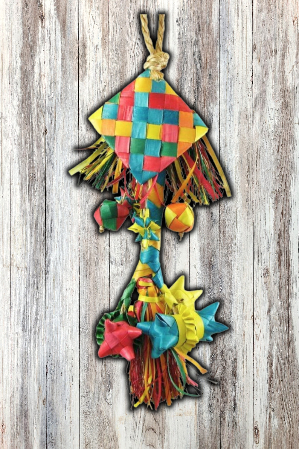 Planet Rattles Planet Pleasures One Layer Rattle Bird Toy | Eclectus Ark – Eclectus Ark