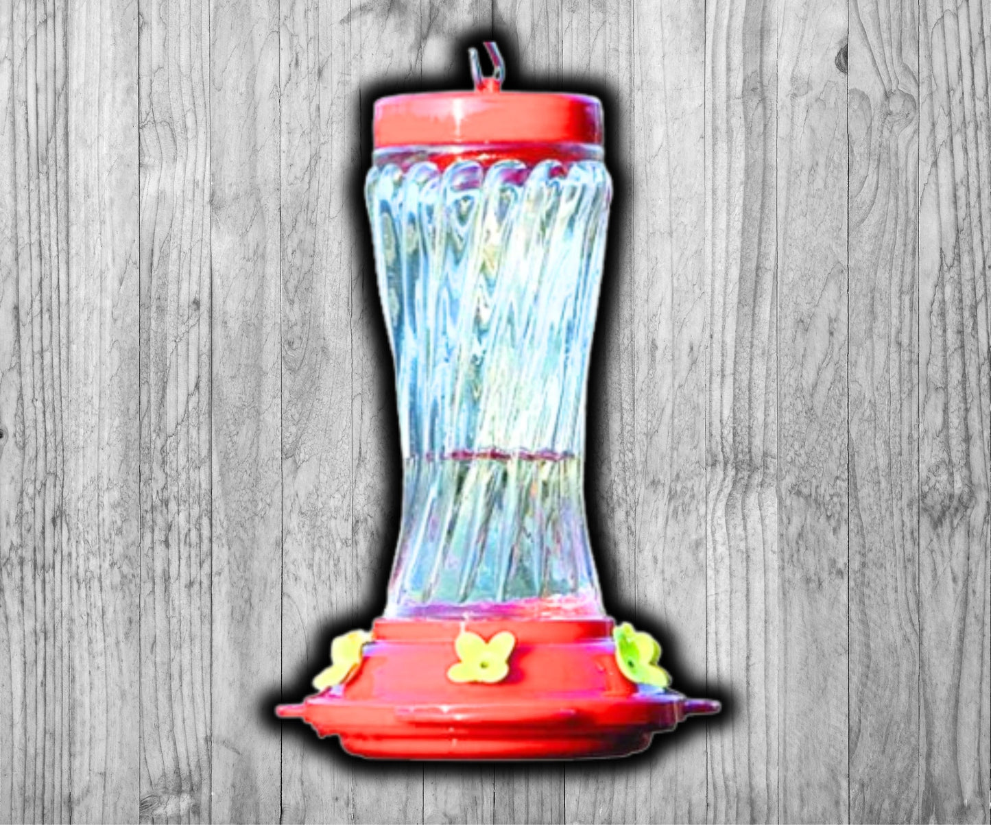 Audubon Swirl Glass Hummingbird Feeder